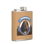 Dog Bloodhound Flachmann (Rechts)