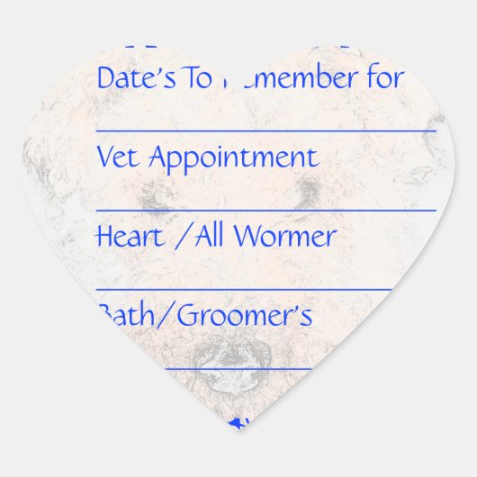 Dog Blue Erinnerung Stickers (Vorderseite)