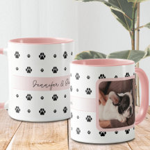 Dog Blush Pink Benutzerdefiniertes Foto und Text