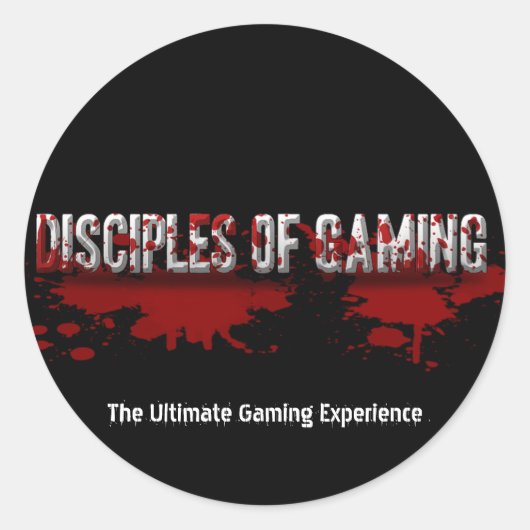 DoG-Blutspendekleber Runder Aufkleber (Vorderseite)