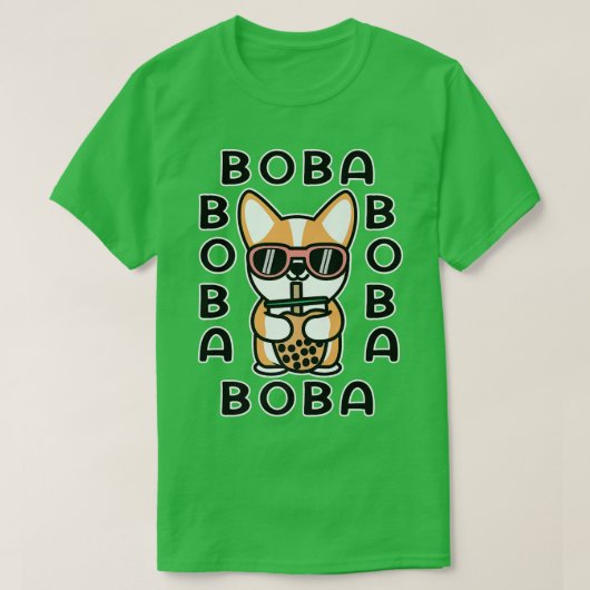 Dog Boba Tea Bubble Tee Anime Kawaii Premium (Design vorne)