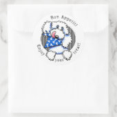 Dog Bon Appetit! Leckereien Runder Aufkleber (Tasche)