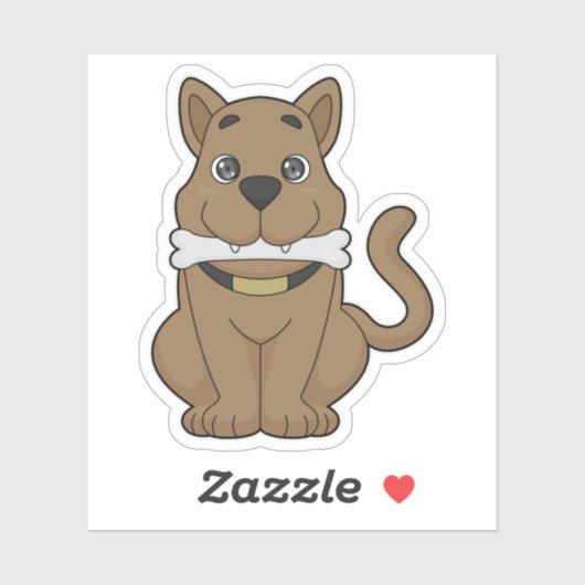 Dog Bone Aufkleber (Blatt)