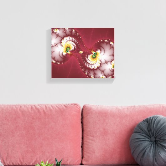 Dog Bone Chew - Fraktal Leinwanddruck (Insitu (Wohnzimmer))