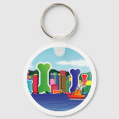 Dog Bone City Schlüsselanhänger (Vorderseite)