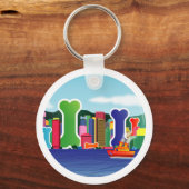 Dog Bone City Schlüsselanhänger (Vorderseite)