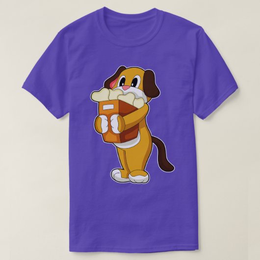 Dog Bone Einkaufstasche T-Shirt (Design vorne)