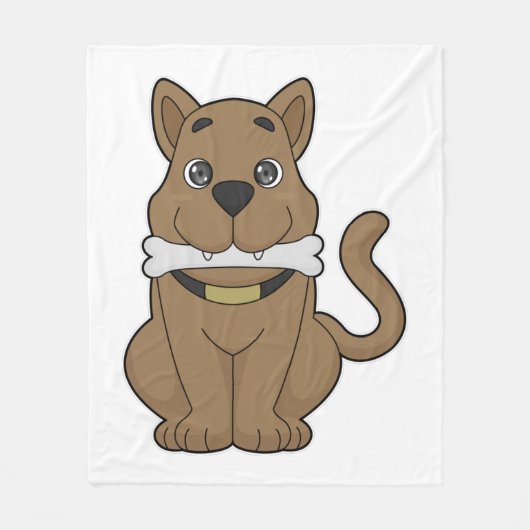 Dog Bone Fleecedecke (Vorderseite)