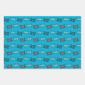 Dog Bone Graffiti Style 3 Muster WPS3 Geschenkpapier Set (Vorderseite 3)