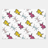 Dog Bone Graffiti Style 3 Muster WPS3 Geschenkpapier Set (Vorderseite 2)