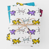 Dog Bone Graffiti Style 3 Muster WPS3 Geschenkpapier Set (Beispiel)