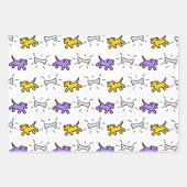 Dog Bone Graffiti Style 3 Muster WPS3 Geschenkpapier Set (Vorderseite)