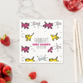 Dog Bone Graffiti Style Babydusche P Napkin 2 Serviette (Beispiel)