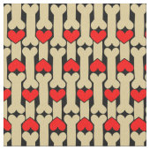 Dog Bone Hearts Stoff (Nahaufnahme)