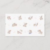 Dog-Bone-Logo | Hunde und Knochenmuster Visitenkarte (Rückseite)