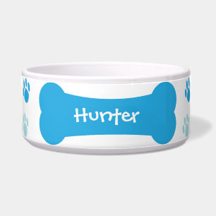 Dog Bone & Paw druckt Personalisierte Hundeschüsse Napf