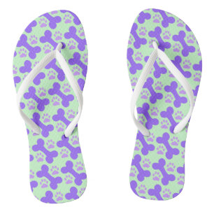 Dog Bone & Paw Flip Flops Badesandalen