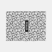 Dog Bone Pet Fleece Blanket (Vorderseite (Horizontal))