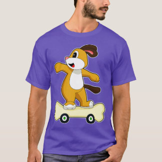 Dog Bone Skater Skateboard T-Shirt