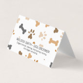 Dog Bone und Paw Prints Visitenkarten (Vorderseite)