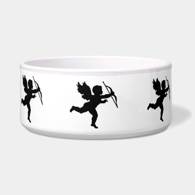 Dog Bowl Cupid Schlicht Black Napf (Vorderseite)