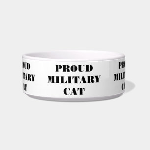 Dog Bowl Proud Military Cat Napf