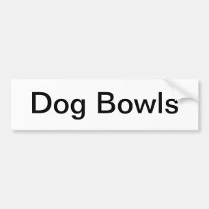 Dog Bowls Sign/ Autoaufkleber