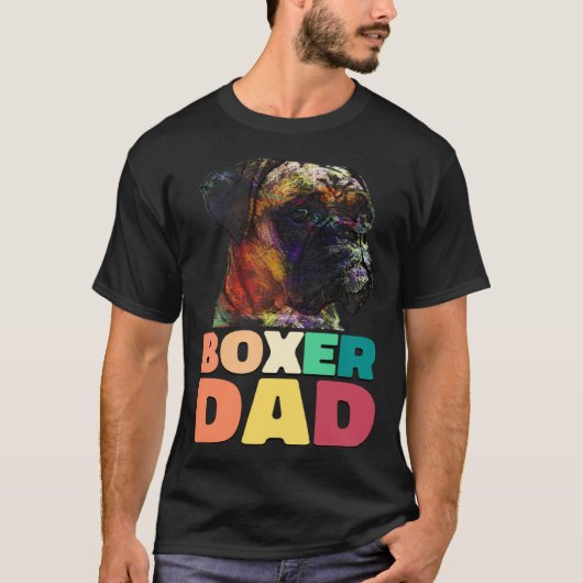 Dog Boxer Dad Boxer Owner T-Shirt (Vorderseite)