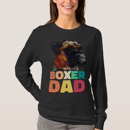 Dog Boxer Dad Boxer Owner T-Shirt (Vorderseite)