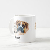 Dog Boxer Tasse, Cup Kaffeetasse (Vorderseite Links)