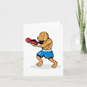 Dog Boxing-Mitteilungskarten Karte