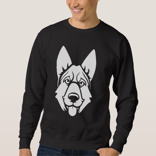 Dog Breed Cute German Shepherd 1 Sweatshirt (Vorderseite)