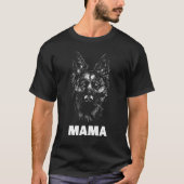 Dog Breed Face Lover German Shepherd Mum_1 T-Shirt (Vorderseite)