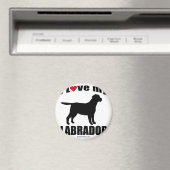 "DOG BREED" - LABRADOR - "I LIEBE my LABRADOR" Magnet (In Situ (Geschirrspüler))