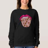 Dog Breed Tongue Pet Basset Hound Sweatshirt (Vorderseite)