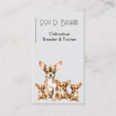 Dog Breeder Trainer Chihuahua Animals QR Code  Visitenkarte (Vorderseite)