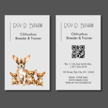 Dog Breeder Trainer Chihuahua Animals QR Code