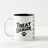 Dog Breeds Mug – Cute Dog Lover Coffee Cup Zweifarbige Tasse (Links)
