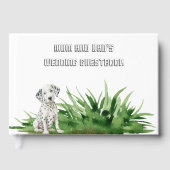 Dog Bride and Groom Pet Wedding Gästebuch (Vorderseite)