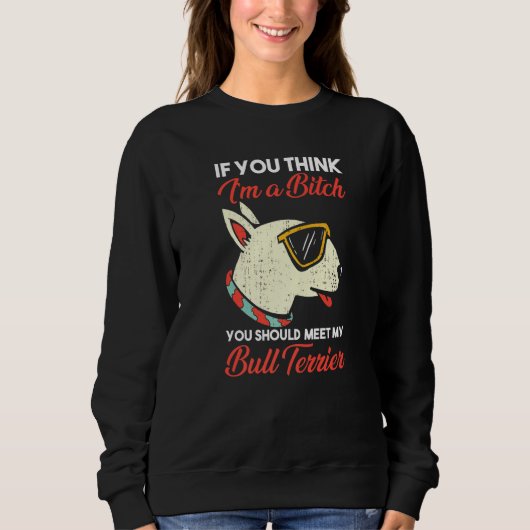 Dog Bull Terrier Sweatshirt (Vorderseite)