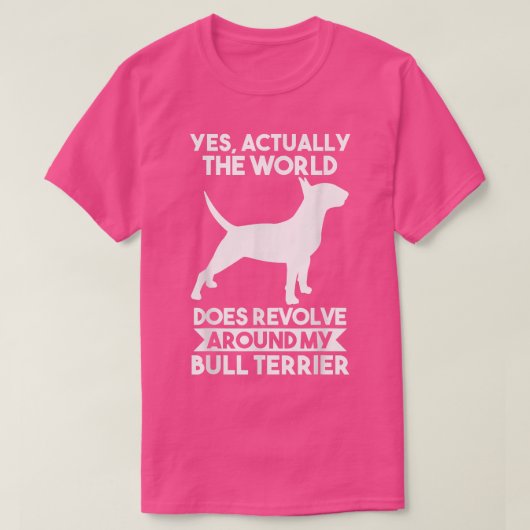Dog Bull Terrier T - Shirt (Design vorne)