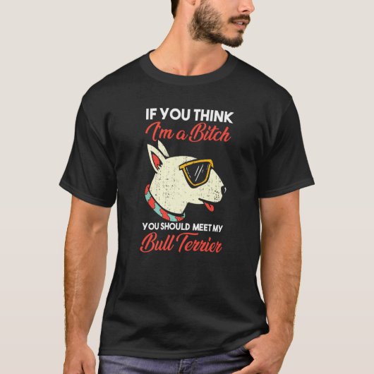 Dog Bull Terrier T-Shirt (Vorderseite)