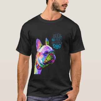 Dog Bulldog Mama Vater Pop Niedlicher Spaß T-Shirt