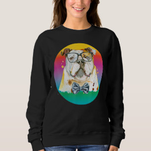 Dog Bulldog Womens farbenfrohe englische Bulldog M Sweatshirt