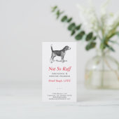 Dog Business Card Visitenkarte (Stehend Vorderseite)
