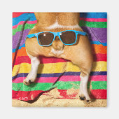 Dog Butt With Sunglasses Magnet (Vorne)