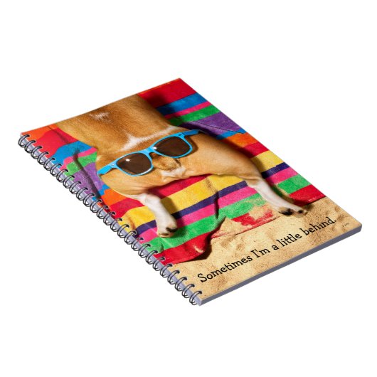 Dog Butt With Sunglasses Notizblock (Rechte Seite)