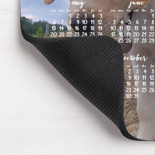 Dog Calendar 2018 Personalisierte Maus-Pad Mousepad (Ecke)