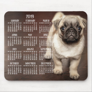Dog Calendar 2019 Maus Pad Niedliche Welpe Mousepad