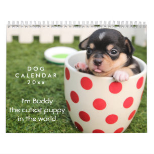 Dog Calendar 2026 Foto und Text hinzufügen Kalender